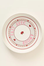 Anthropologie The Bistro Tile Stoneware Pie Dish: Valentine's Edition