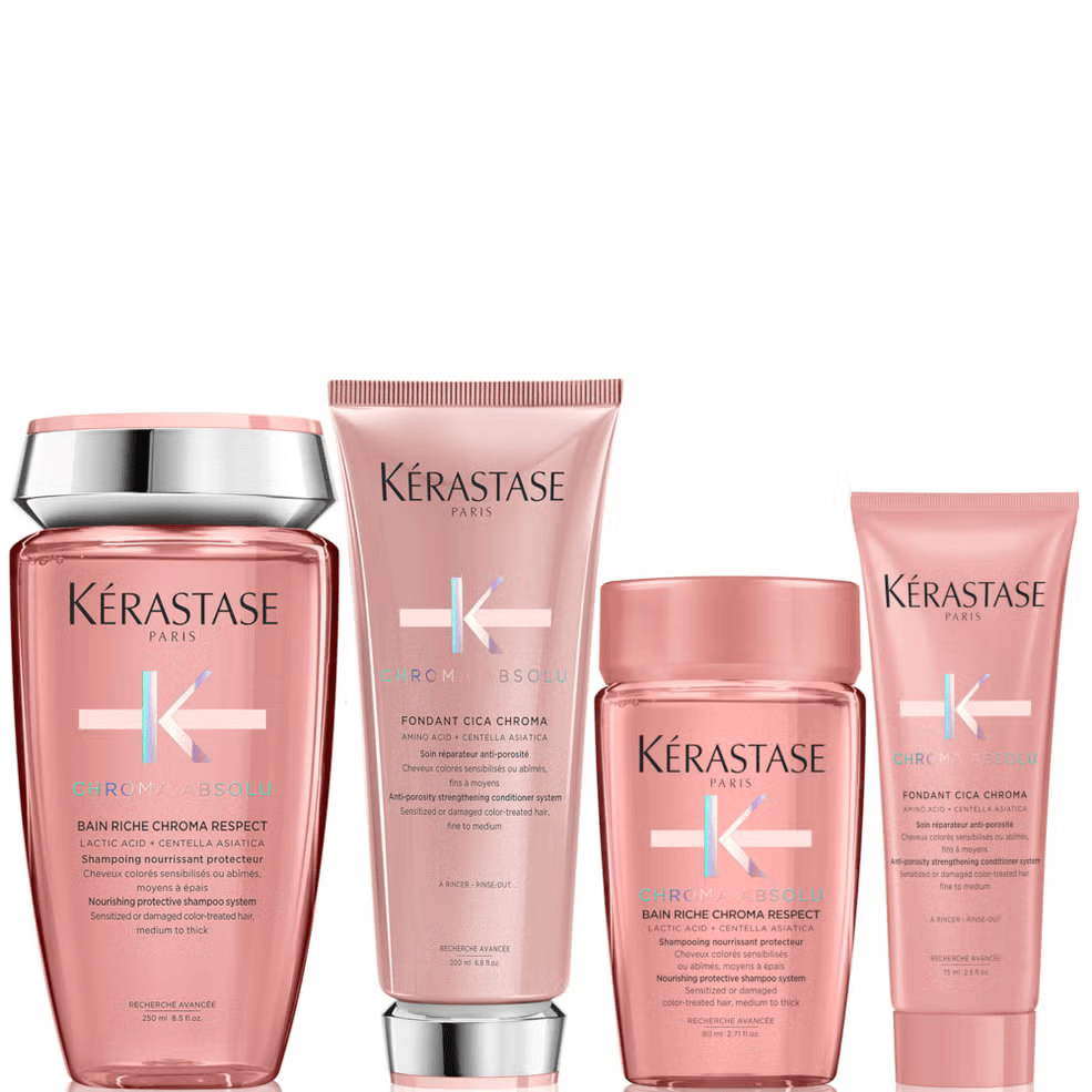 Kérastase Chroma Absolu Colour Protection Duo for Medium/Thick Hair and Free Travel Size Duo