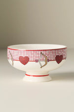 Anthropologie The Bistro Tile Stoneware Nut Bowl: Valentine's Day Edition