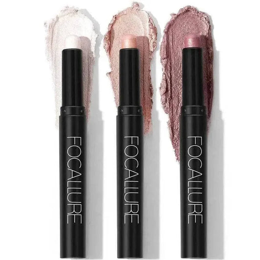 Focallure 3Pcs Shimmer Cream Eyeshadow Stick Kit
