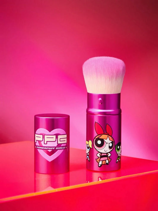 Shein The Powerpuff Girls Rose Red Retractable Face Makeup Brush