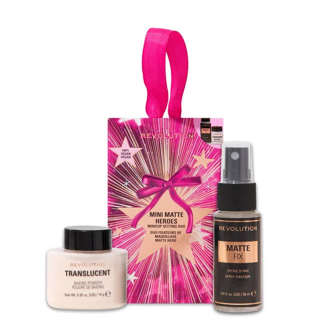 Revolution Mini Matte Heroes Makeup Setting Duo
