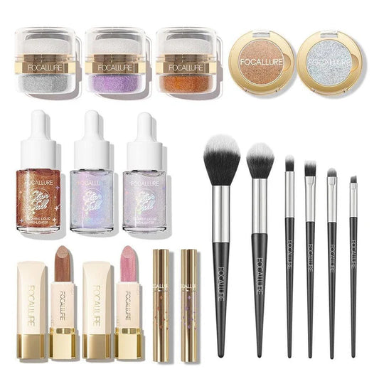 Focallure 18PCS Glitter Makeup Set