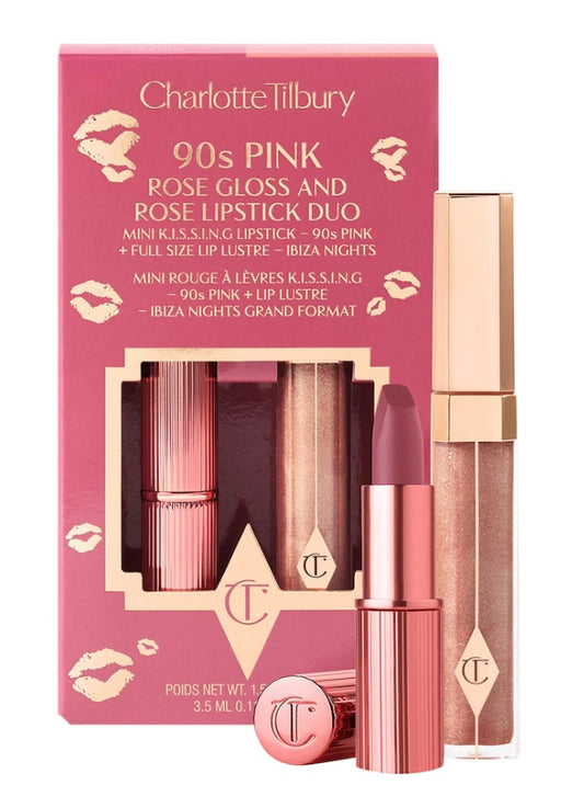 Charlotte Tilbury 90's Pink Rose Gloss & Lipstick