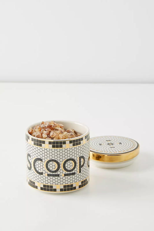 Anthropologie Bistro-Dose mit Kachelmuster