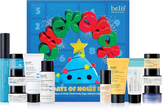 belif Chok Chok Holly Day Skincare Gift Set Advent Calendar 2025