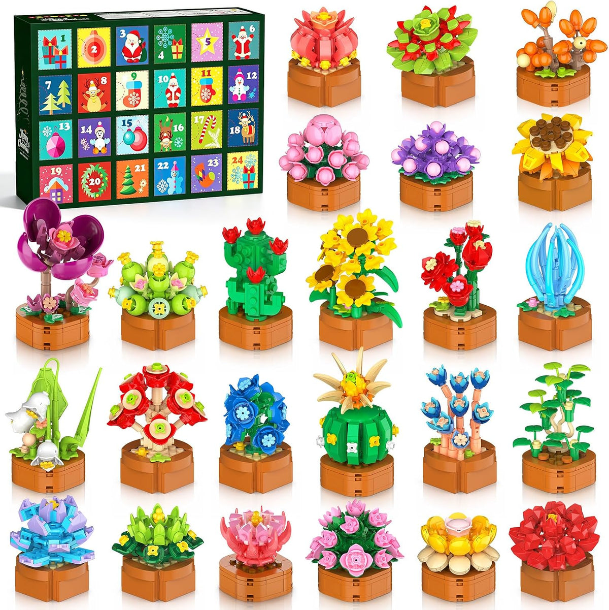 Flowers Advent Calendar Christmas