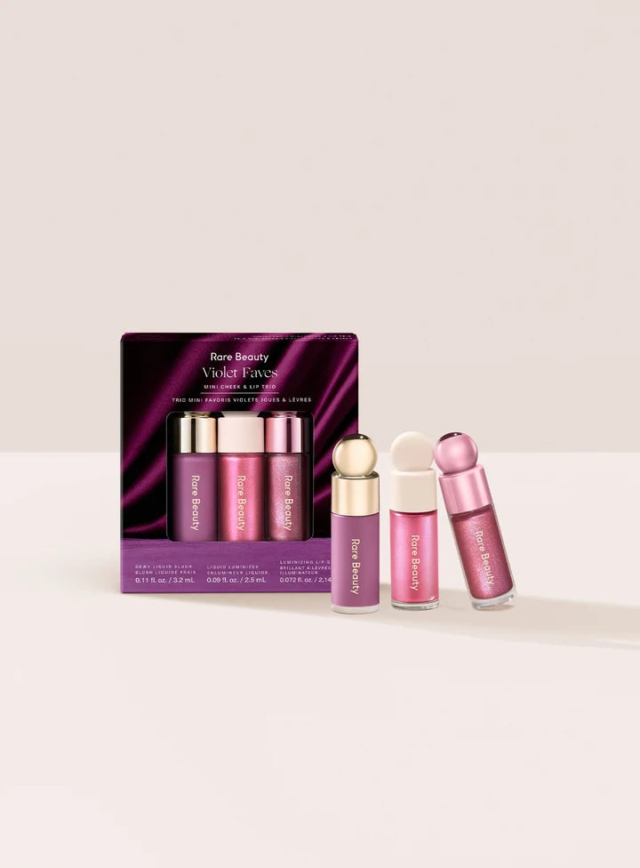 Rare Beauty Violet Faves Mini Cheek & Lip Trio