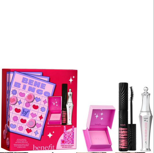 Benefit Benebingo Mascara, Brow and Limited Edition Blush Makeup Gift Set