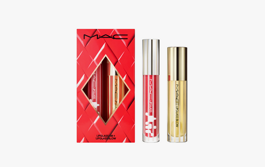 MAC Cosmetics Holiday Blowing Air Kisses Glossy Lip Duo