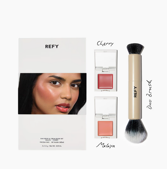 Refy Duo Brush + Blush Set