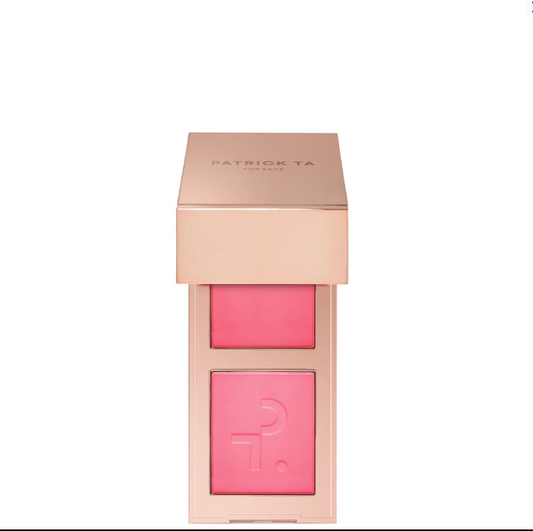 Patrick Ta Mini Major Headlines Double-Take Crème & Powder Blush Duo- Shes That Girl
