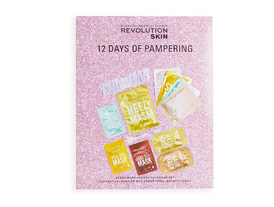 Makeup Revolution Skin 12 Days of Face, Body & Hair Mask Advent Calendar