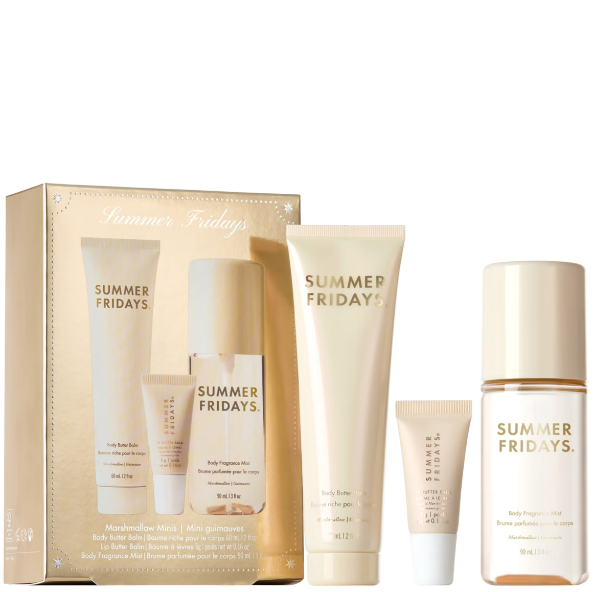 Summer Fridays Travel Body Set: Marshmallow Minis