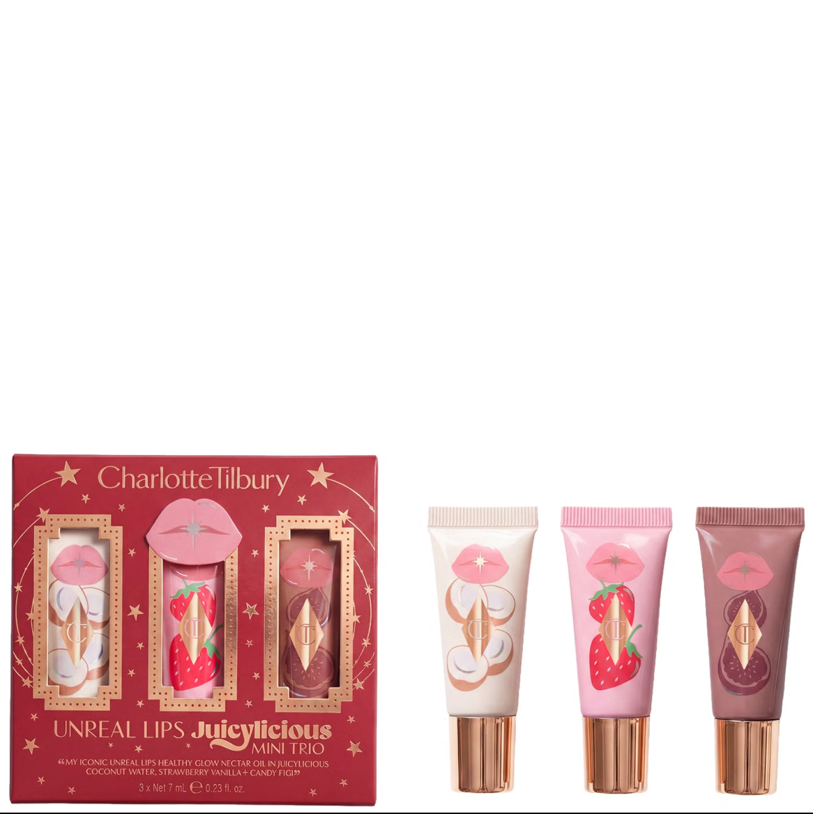 Charlotte Tilbury Unreal Lips Juicylicious Mini Trio