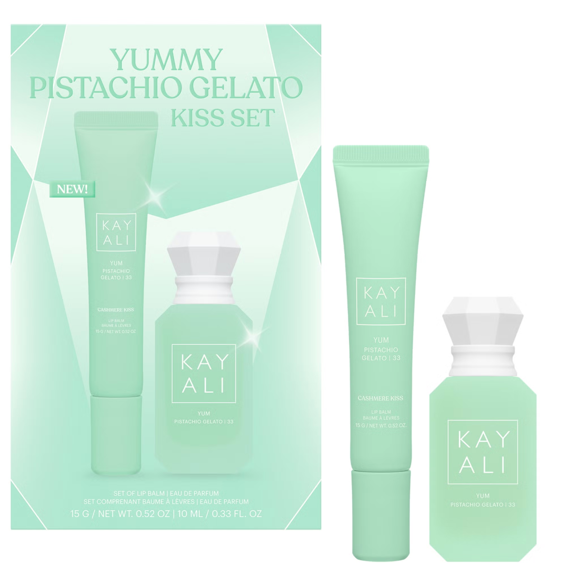 KAYALI Yummy Gelato Kiss Set (10ml EDP & 15g Lip Balm)