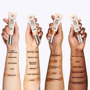 IT Cosmetics CC+ and Nude Glow Lightweight Foundation and Glow Serum with SPF40