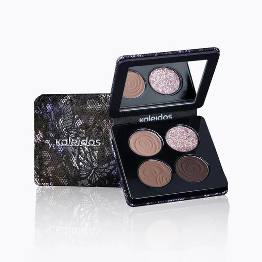 Kaleidos -Smokey Nostalgia Collection 4-Color Eyeshadow Palette - Cold Brew