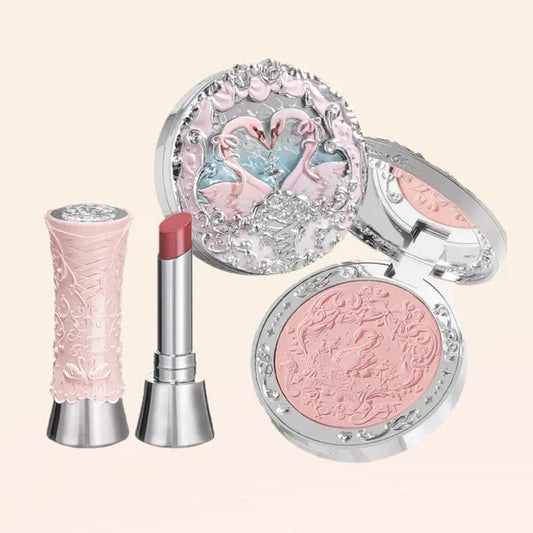 Flower Knows Swan Ballet Lip & Cheek Charm Set