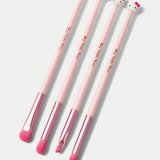 Kitty Design Pink Eye Makeup Brushes