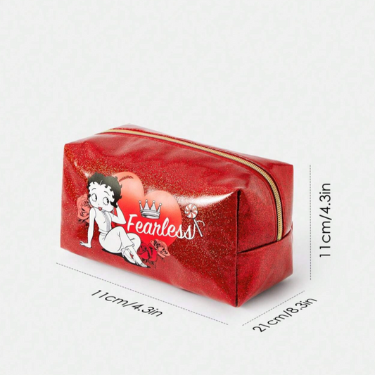 Betty Boop Large Square Makeup Bag