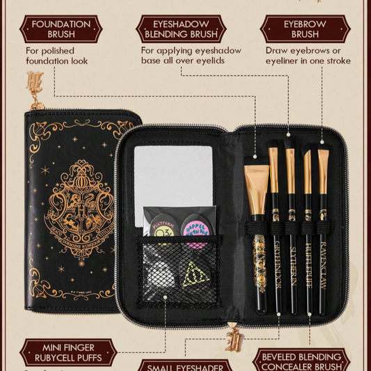 Hogwarts Brush Set With Makeup Sponges