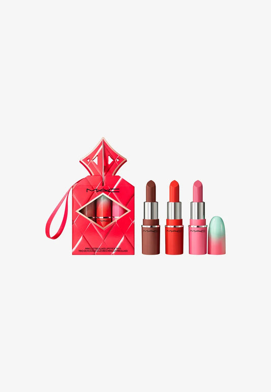 MAC Cosmetics Holiday Wildest Gleams Mini Lusterglass Lip Trio