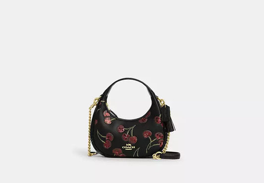 Coach Carmen Mini Crossbody Bag With Cherry Print
