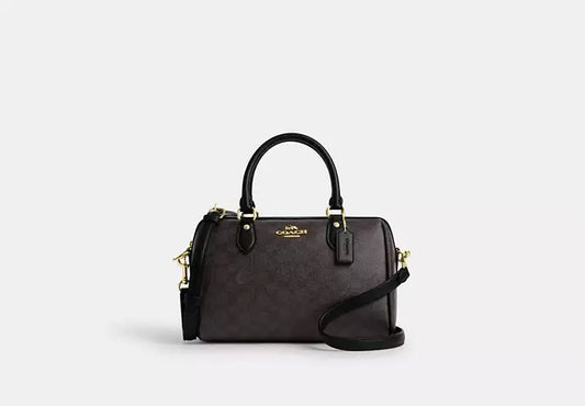 Coach Rowan Satchel Bag In Signature Canvas