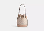 Coach Mini Bucket Bag In Signature Canvas