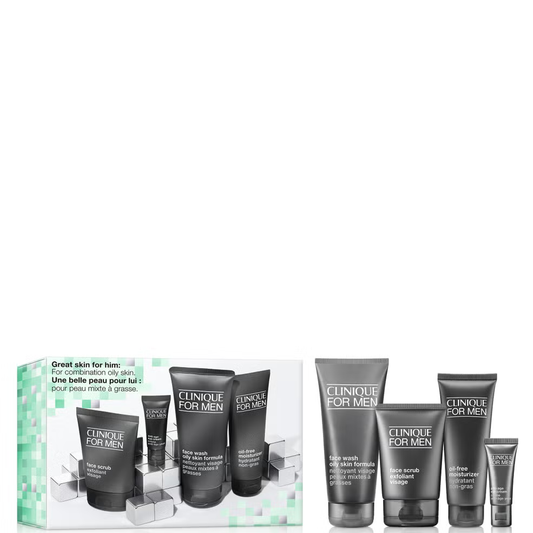Clinique For Men Skincare Gift Set: Oily Skin Types