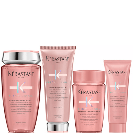 Kérastase Chroma Absolu Colour Protection Duo for Medium/Thick Hair and Free Travel Size Duo