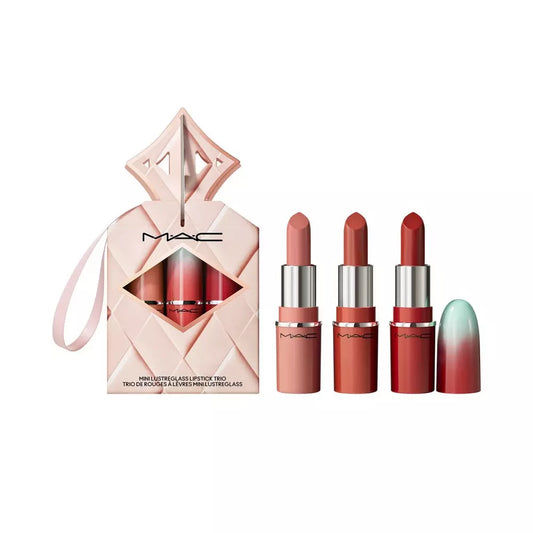 MAC Cosmetics Holiday Wildest Gleams Mini Lusterglass Lip Trio